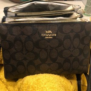 Authentic Coach signature Crossbody bag